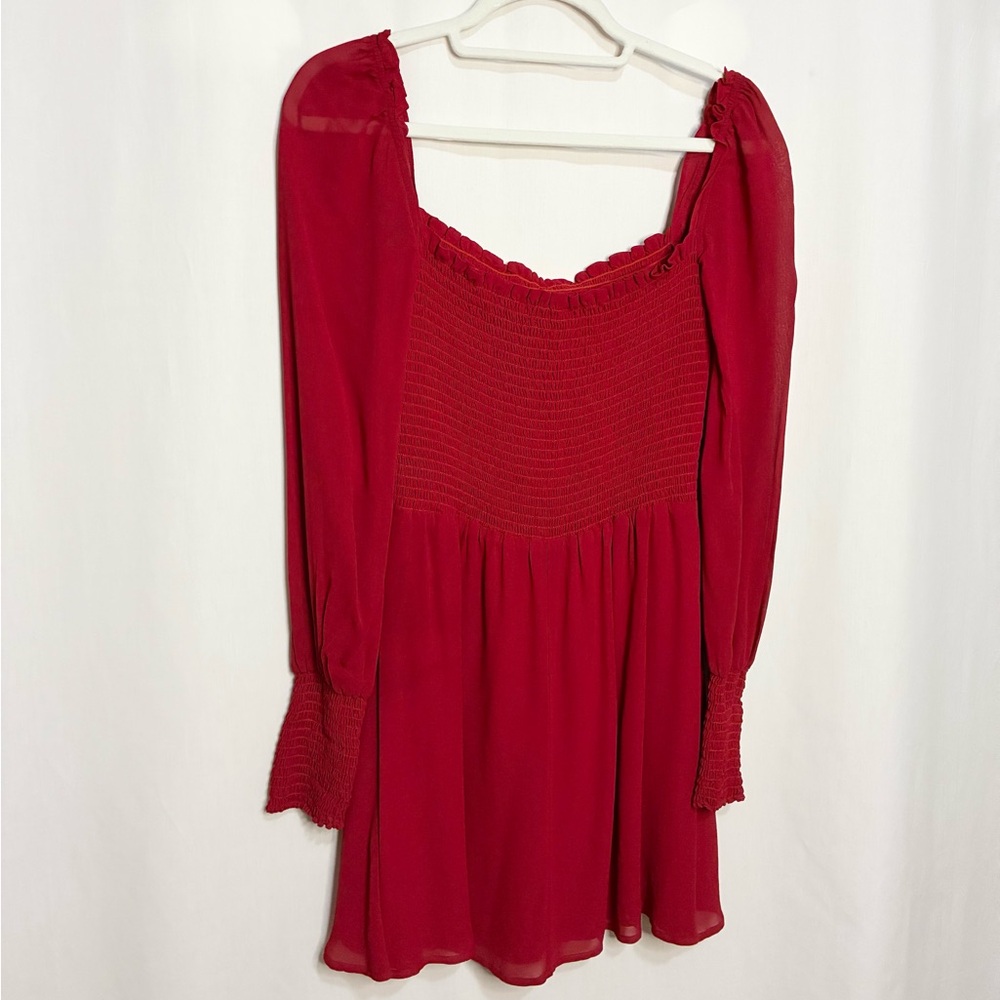 Reformation Kelli Smocked Mini Dress - Picture 6 of 8